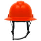 Pyramex HPT256110 Ridgeline T2 Full Brim Hard Hat - 6-Point Ratchet Suspension - Red