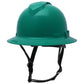Pyramex HPT256110 Ridgeline T2 Full Brim Hard Hat - 6-Point Ratchet Suspension - Green