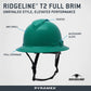Pyramex HPT256110 Ridgeline T2 Full Brim Hard Hat - 6-Point Ratchet Suspension - Green
