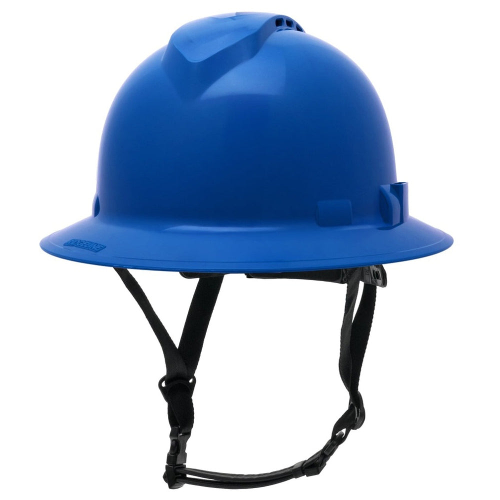 Pyramex HPT256110 Ridgeline T2 Full Brim Hard Hat - 6-Point Ratchet Suspension - Blue