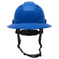 Pyramex HPT256110 Ridgeline T2 Full Brim Hard Hat - 6-Point Ratchet Suspension - Blue