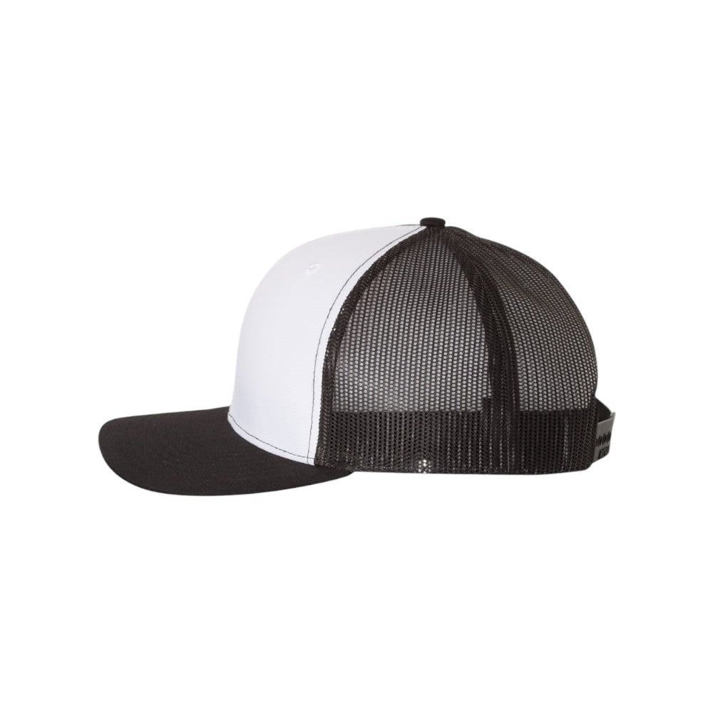 Richardson 112 Trucker Hat - Black/White