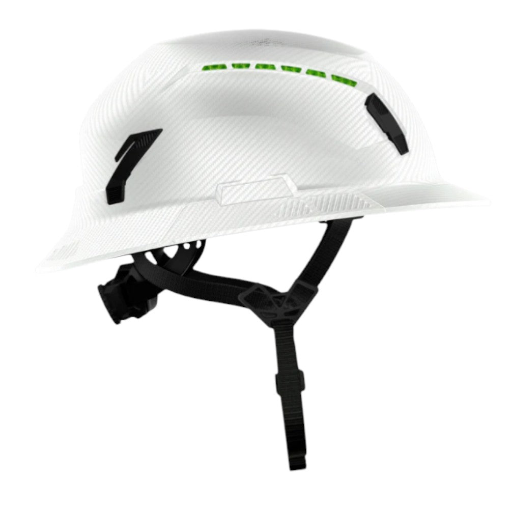 SHK-1 Full Brim Vented - White Carbon