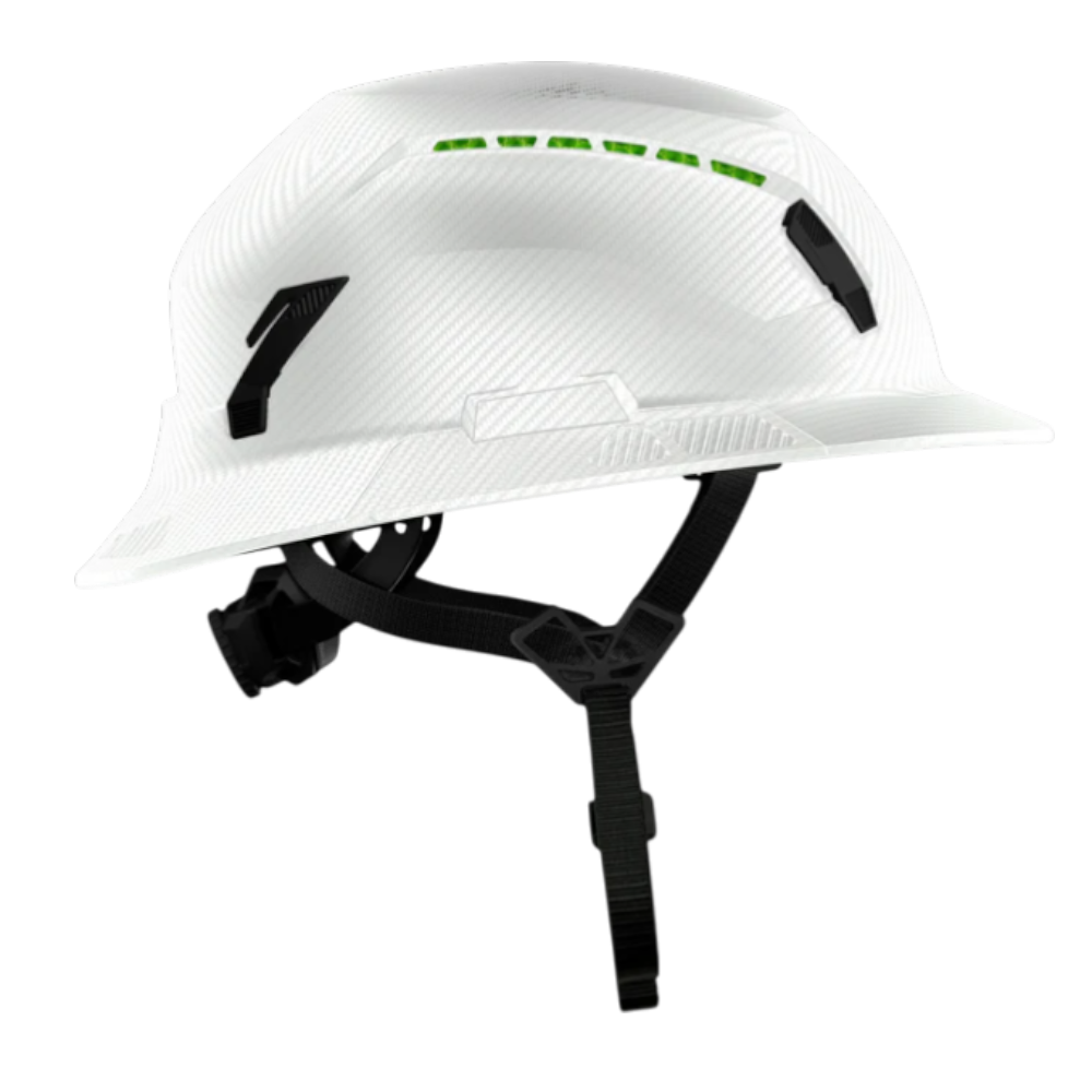 SHK-1 Full Brim Vented - White Carbon