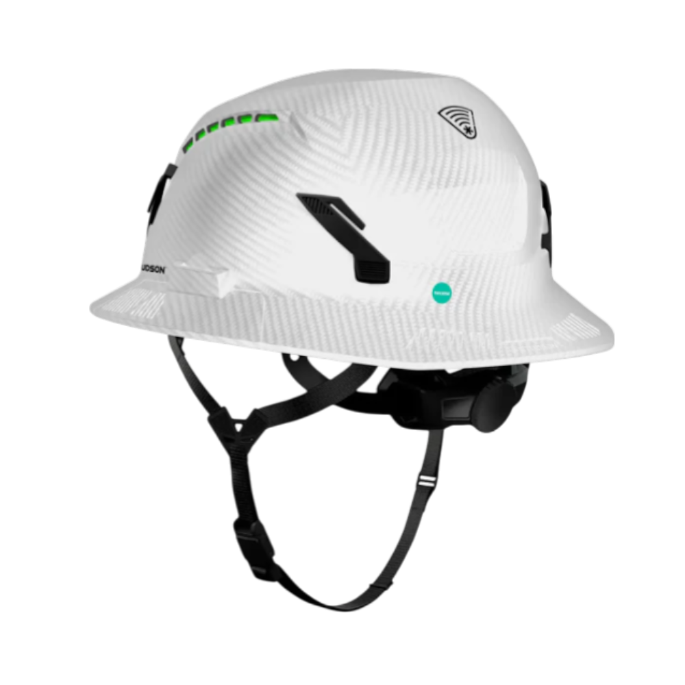 SHK-1 Full Brim Vented - White Carbon