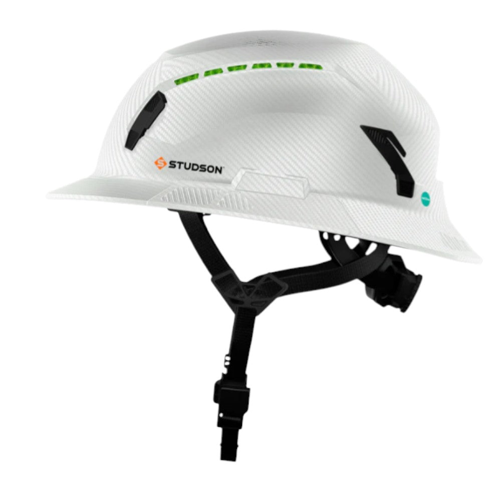 SHK-1 Full Brim Vented - White Carbon
