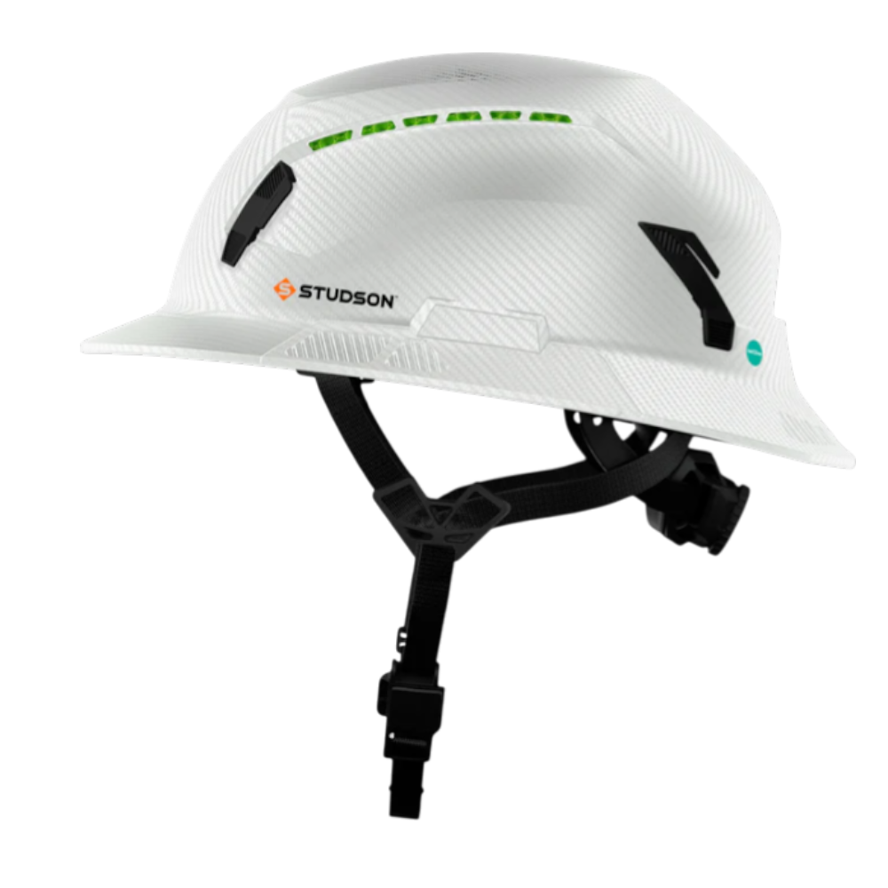 SHK-1 Full Brim Vented - White Carbon
