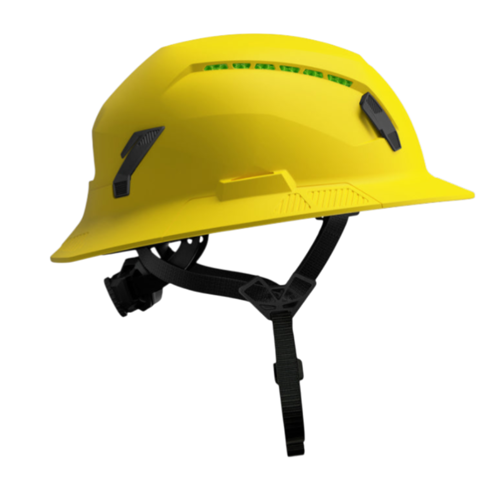 SHK-1 Full Brim Vented - Safety Yellow