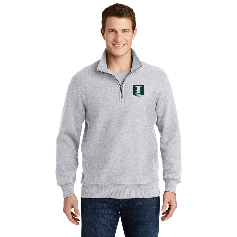 Sport-Tek® Super Heavyweight 1/4-Zip Pullover Sweatshirt - Athletic Heather