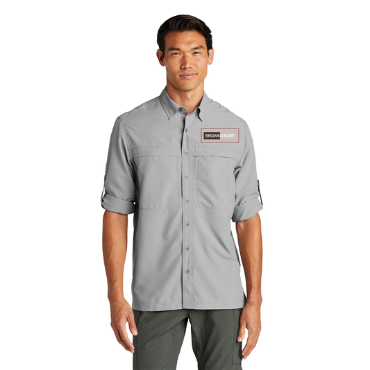 Port Authority® Long Sleeve UV Daybreak Shirt - Gusty Grey