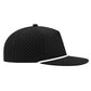 Water Repellent 5 Panel Snapback Golf Hats with Rope - Black/White