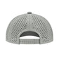 5 Panel Laser Perforated Performance Golf Rope Hat - Grey/Grey/Black