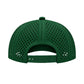 5 Panel Laser Perforated Performance Golf Rope Hat - Green/White