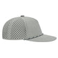 5 Panel Laser Perforated Performance Golf Rope Hat - Grey/Grey/Black