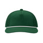5 Panel Laser Perforated Performance Golf Rope Hat - Green/White