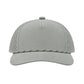 5 Panel Laser Perforated Performance Golf Rope Hat - Grey/Grey/Black