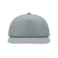 Water Repellent 5 Panel Snapback Golf Hats with Rope - Grey/Grey
